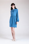 BIARRITZ Swiss Dot Dress (BLUE)