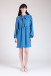 BIARRITZ Swiss Dot Dress (BLUE)
