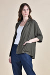 BLAIR Oversized Short Sleeved Blazer (Army Green)