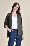 BLAIR Oversized Short Sleeved Blazer (Army Green)