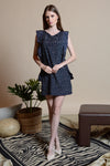 DOLLY Panel Sleeve Dress (Navy)