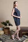 DOLLY Panel Sleeve Dress (Navy)