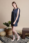 DOLLY Panel Sleeve Dress (Navy)