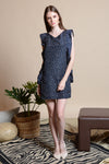 DOLLY Panel Sleeve Dress (Navy)