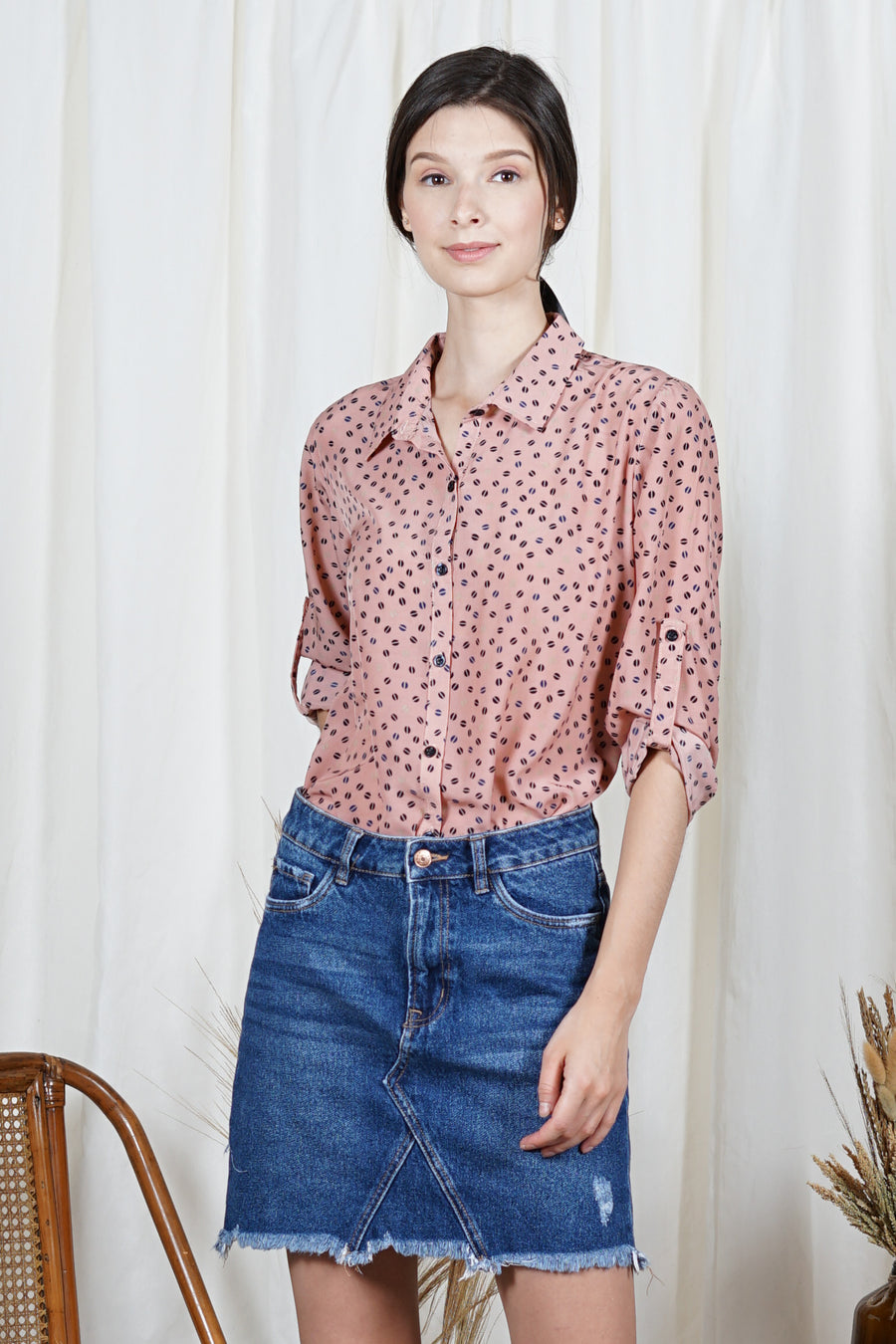 VIANNE Long Sleeved Top (Pink)