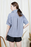 SILVA Oversized Top (Blue Stripes)