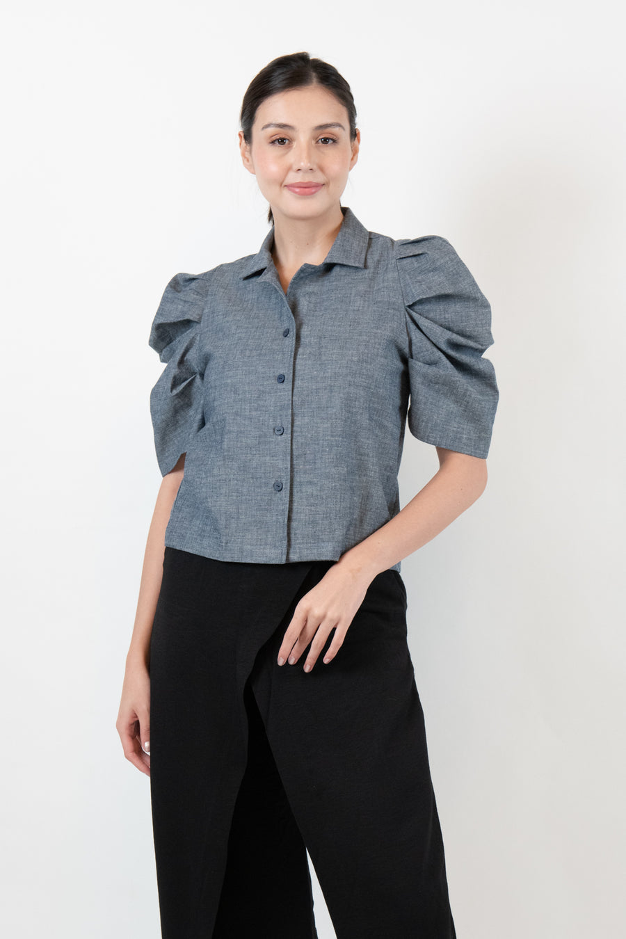 RADCLIFFE Pleated Sleeve Top