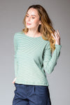 EHAKO Striped Pullover (Green White)