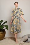 AMAN Tie Neckline Dress