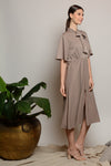 AMAN Tie Neckline Dress