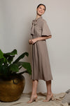 AMAN Tie Neckline Dress