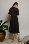 AMAN Tie Neckline Dress