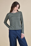 EHAKO Striped Pullover (Green Stripe)