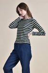 EHAKO Striped Pullover (Green Stripe)