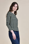 EHAKO Striped Pullover (Green Stripe)