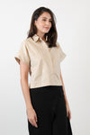 EMILION Two-Pocket Top (Lt Khaki)