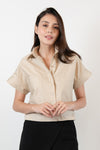 EMILION Two-Pocket Top (Lt Khaki)