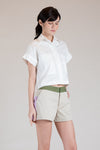EMILION Two-Pocket Top (White)