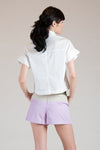 EMILION Two-Pocket Top (White)