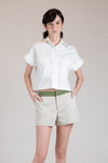 EMILION Two-Pocket Top (White)