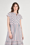 FIONA Tiered Dress (Striped Multi)
