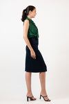 GRIMALDI Polka Dot Top (Navy and Green Polka)
