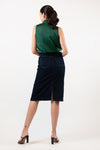 GRIMALDI Polka Dot Top (Navy and Green Polka)