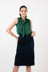 GRIMALDI Polka Dot Top (Navy and Green Polka)