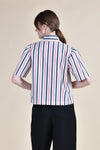 HAWTHORNE Button Down Top (Striped Multi)