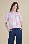 HAWTHORNE Button Down Top (Candy Stripes)