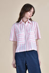 HAWTHORNE Button Down Top (Candy Stripes)