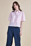 HAWTHORNE Button Down Top (Candy Stripes)