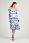 HOSTA Off-Shoulder Midi Dress