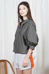 LAUDER Buckle Neck Detail Top
