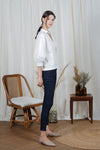 LAUDER Buckle Neck Detail Top