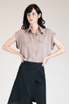 MENTON Flap Pocket Top (TAUPE)