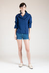 MONTPELLIER Wide Placket Top (Blue)