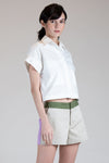 MORTES Color Blocked Shorts (Khaki and Lilac)