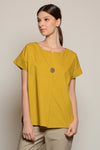 NAXOS Pleated Front Tunic Top