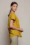 NAXOS Pleated Front Tunic Top