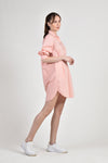 NEVILL Shirtdress with Pleat Detail (Peach)