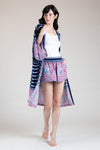 PACA Three-Piece Kimono Set (Blue Multi)