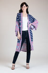 PACA Three-Piece Kimono Set (Blue Multi)