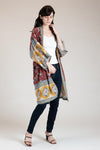 PACA Three-Piece Kimono Set (Mustard Multi)