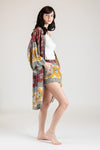 PACA Three-Piece Kimono Set (Mustard Multi)