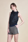 SALVIA Side Collar Top (Black)