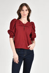 SCHUYLER Top with Full Sleeves