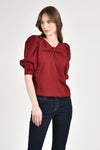 SCHUYLER Top with Full Sleeves