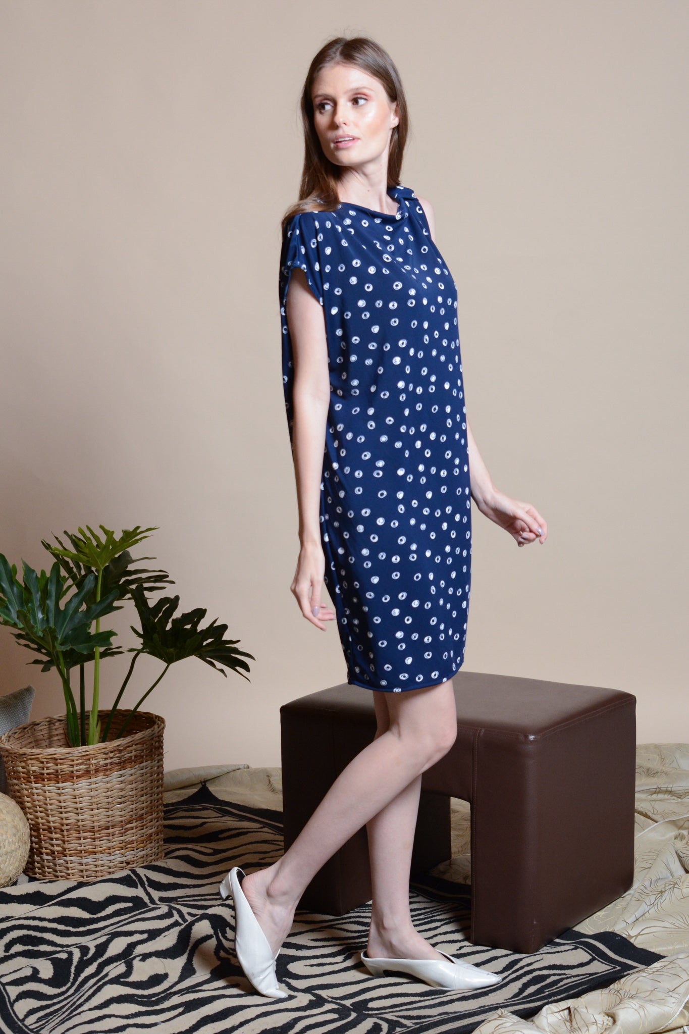 AYANA Draped Sleeve Dress AYANA Draped Sleeve Dress