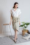 CARNEGIE Bow Detail Skirt